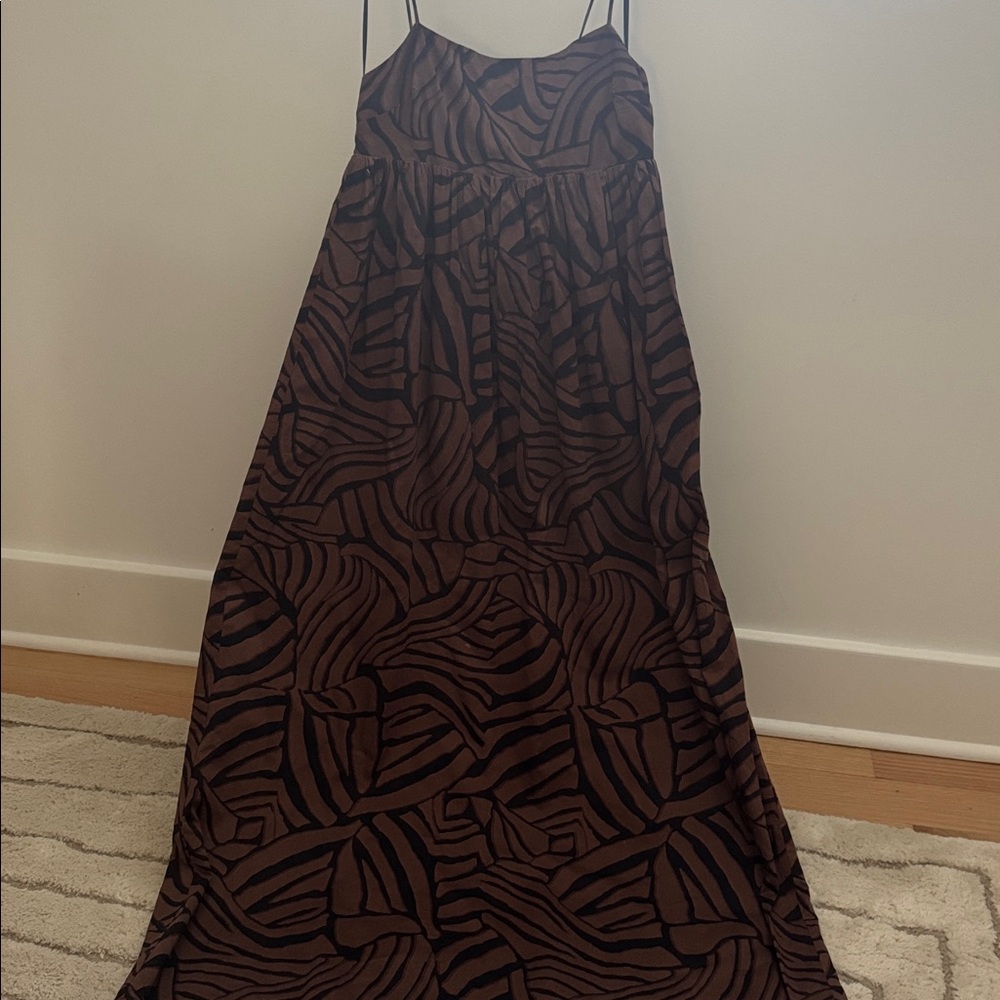 Rails Black and Brown Patterned Dress